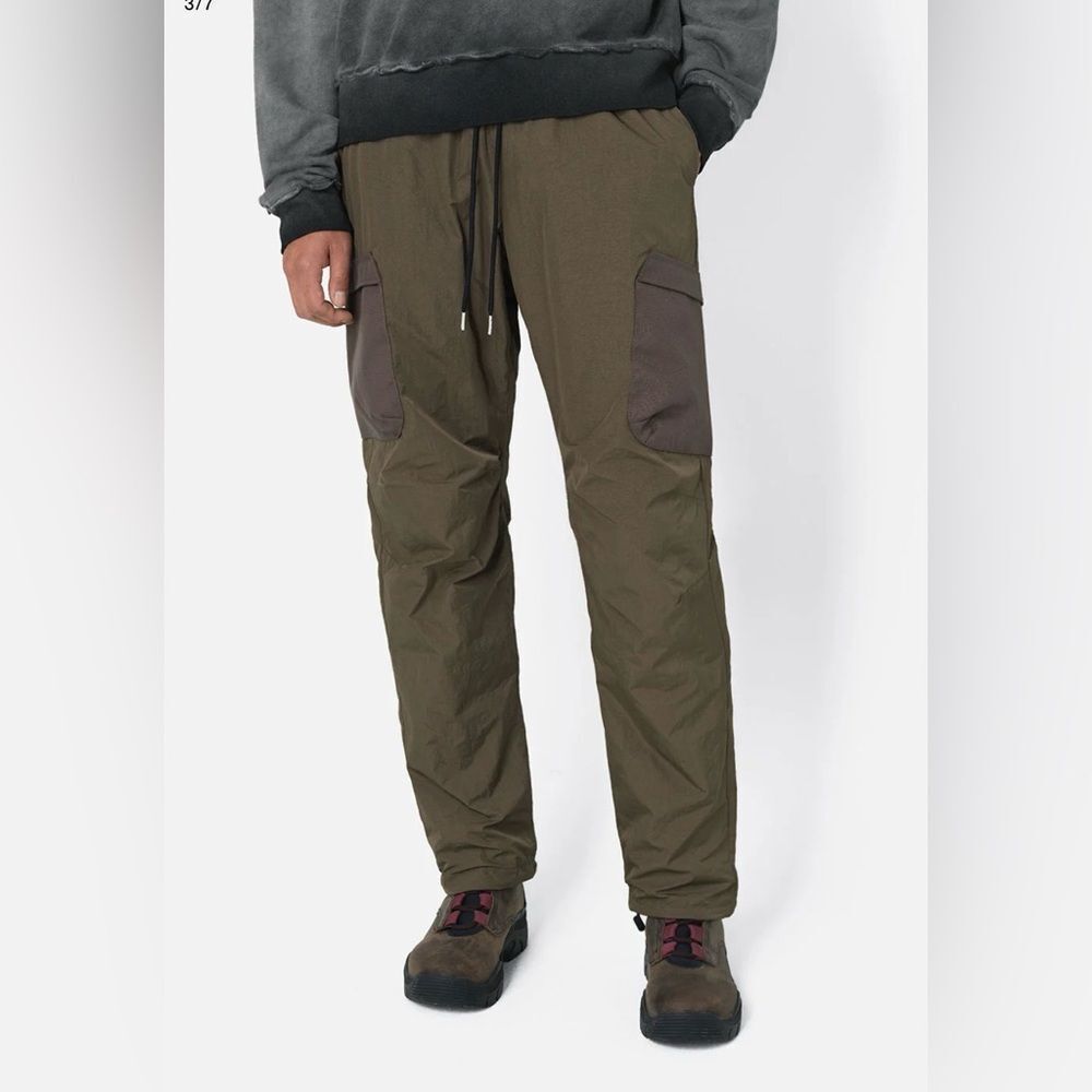 John Elliott Khaki and Brown Cargo Pants